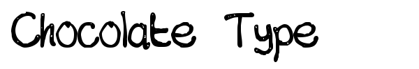 Chocolate Type font preview
